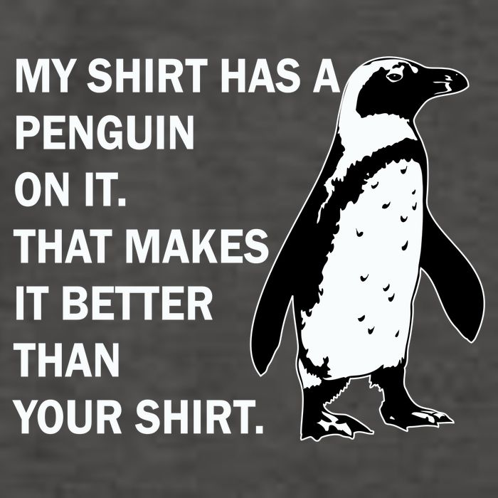 My Shirt Has A Penguin On It Vector Backpack