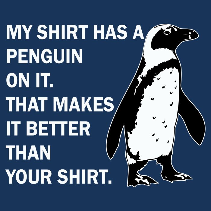 My Shirt Has A Penguin On It Infant Baby Jersey Bodysuit
