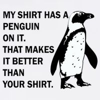 My Shirt Has A Penguin On It Garment-Dyed Sweatshirt