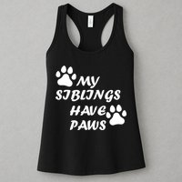 My Siblings Have Paws Womens Tank Top