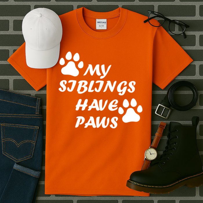 My Siblings Have Paws Tall T-Shirt
