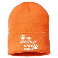 My Siblings Have Paws Sustainable Knit Beanie