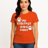 My Siblings Have Paws Womens T-Shirt