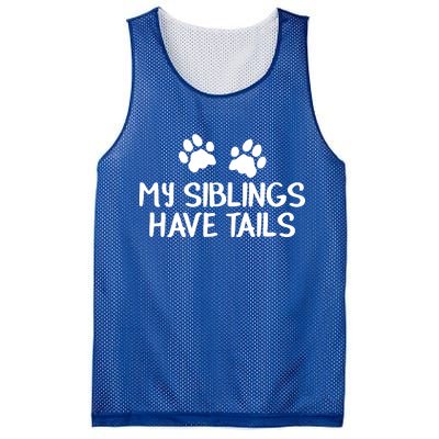 My Siblings Have Tails Mesh Reversible Basketball Jersey Tank