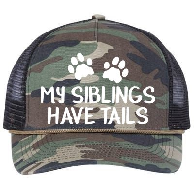 My Siblings Have Tails Retro Rope Trucker Hat Cap