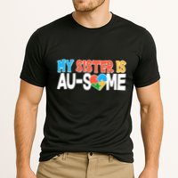 My Sister Is AU-SOME Autism Awareness Cooling Performance Crew T-Shirt