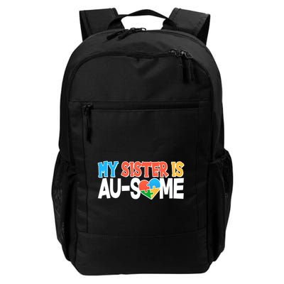 My Sister Is AU-SOME Autism Awareness Backpack