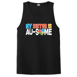 My Sister Is AU-SOME Autism Awareness PosiCharge Competitor Tank