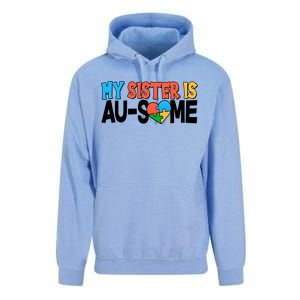 My Sister Is AU-SOME Autism Awareness Unisex Surf Hoodie