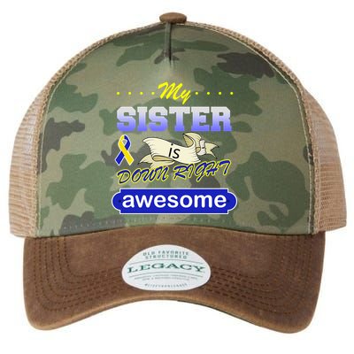 My Sister Is Down Right Awesome Legacy Tie Dye Trucker Hat