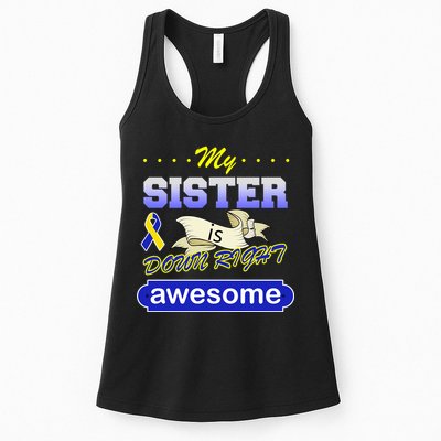 My Sister Is Down Right Awesome Womens Tank Top