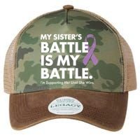 My Sisters Battle Is My Battle Lupus Legacy Tie Dye Trucker Hat