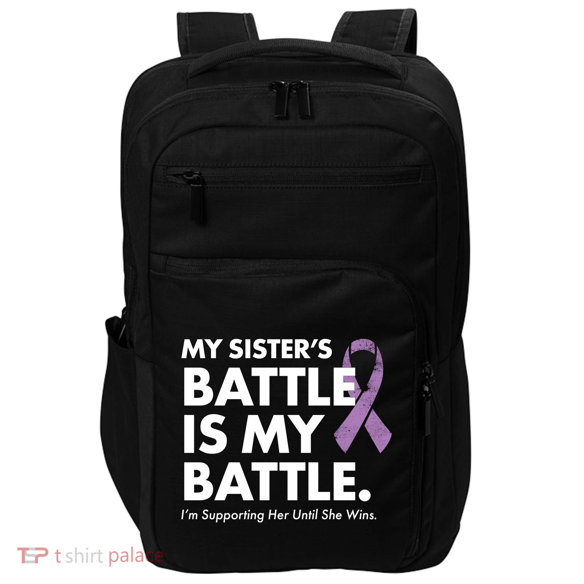 My Sisters Battle Is My Battle Lupus Impact Tech Backpack