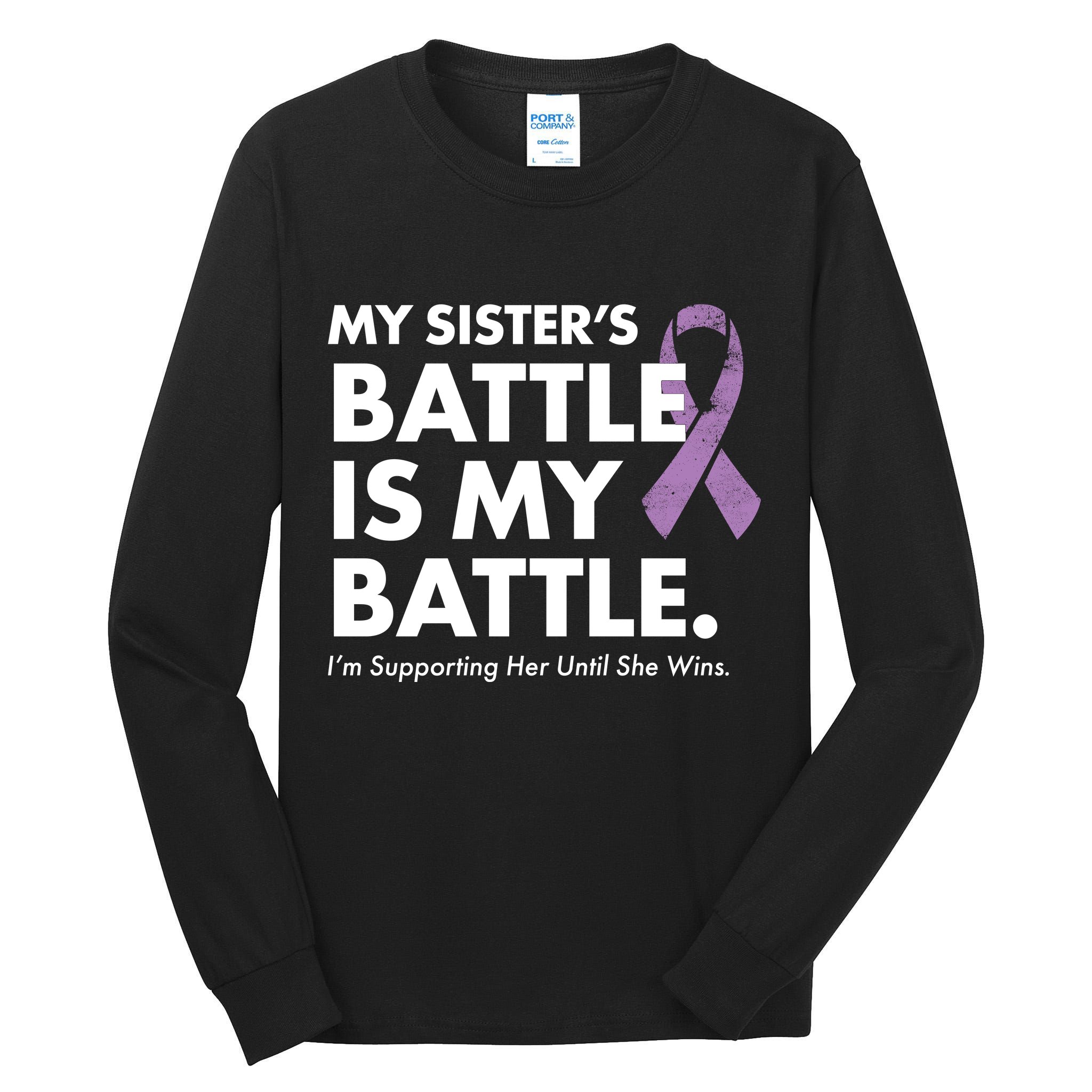 My Sisters Battle Is My Battle Lupus Tall Long Sleeve T-Shirt