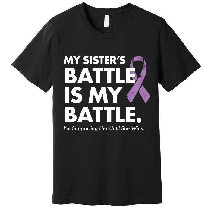 My Sisters Battle Is My Battle Lupus Premium T-Shirt