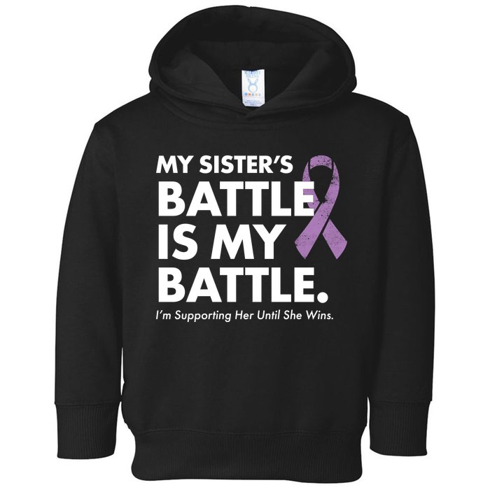 My Sisters Battle Is My Battle Lupus Toddler Hoodie