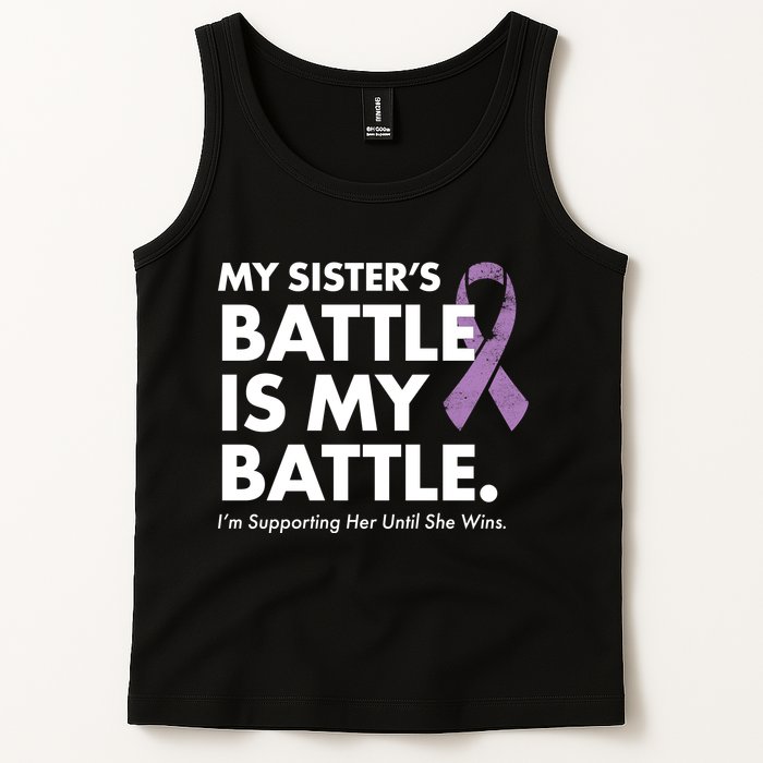My Sisters Battle Is My Battle Lupus Tank Top