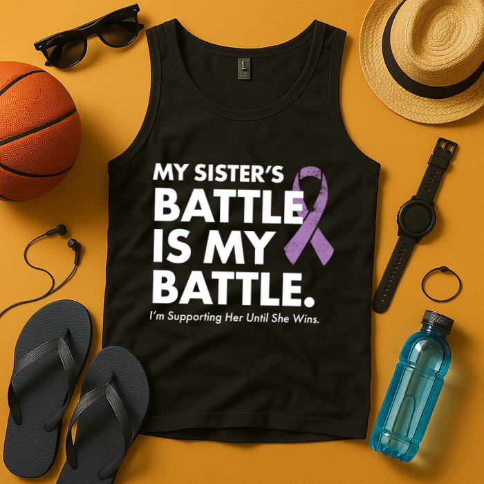 My Sisters Battle Is My Battle Lupus Tank Top