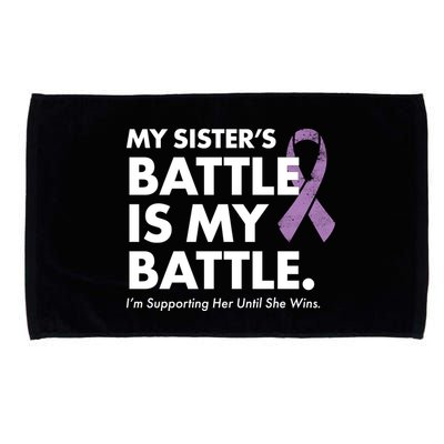 My Sisters Battle Is My Battle Lupus Microfiber Hand Towel