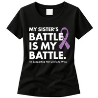 My Sisters Battle Is My Battle Lupus Womens T-Shirt