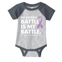 My Sisters Battle Is My Battle Lupus Infant Baby Jersey Bodysuit