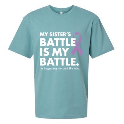 My Sisters Battle Is My Battle Lupus Sueded Cloud Jersey T-Shirt