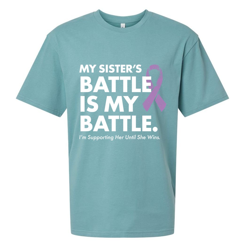 My Sisters Battle Is My Battle Lupus Sueded Cloud Jersey T-Shirt