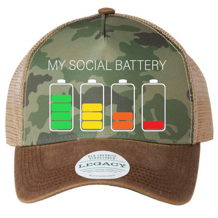 My Social Battery Legacy Tie Dye Trucker Hat