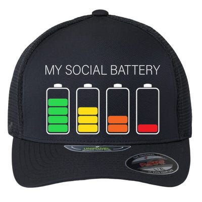 My Social Battery Flexfit Unipanel Trucker Cap