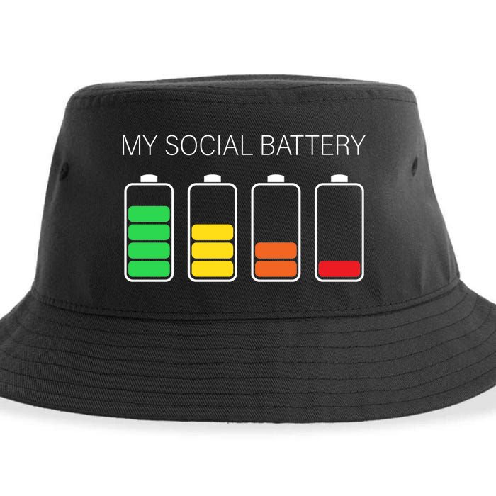 My Social Battery Sustainable Bucket Hat