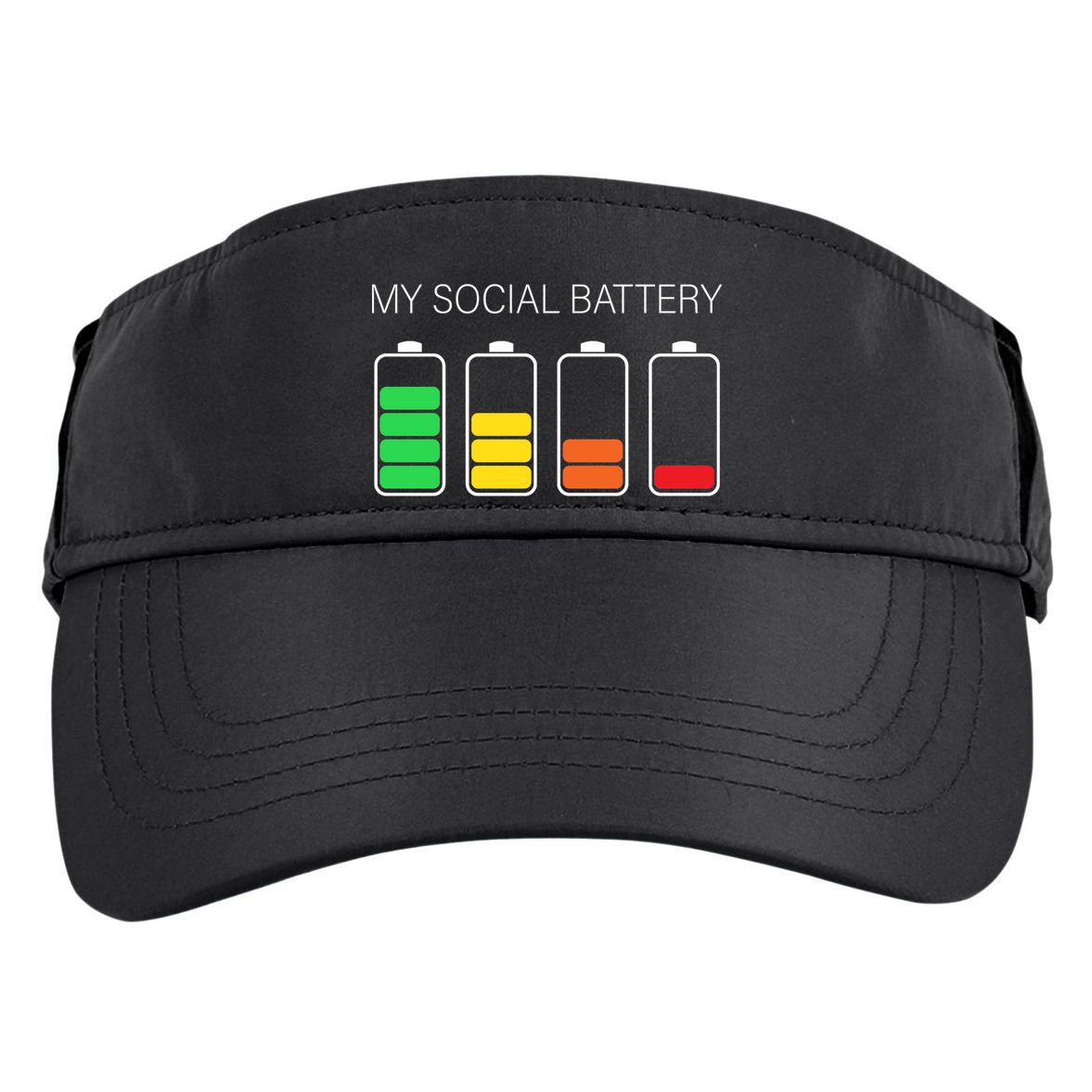 My Social Battery Adult Drive Performance Visor