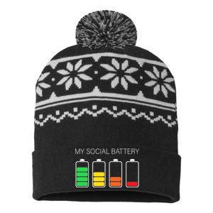 My Social Battery USA-Made Snowflake Beanie