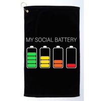 My Social Battery Golf Towel