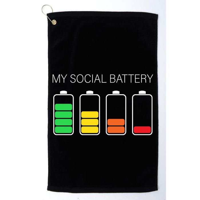 My Social Battery Golf Towel