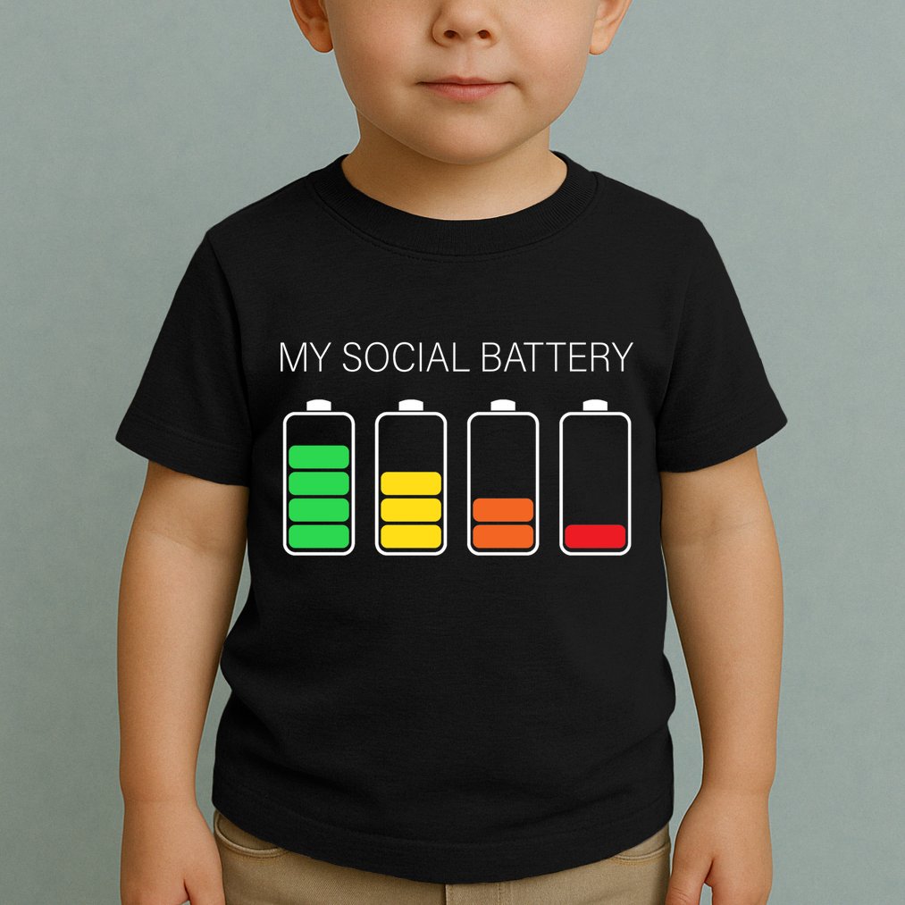 My Social Battery Toddler T-Shirt