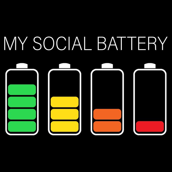 My Social Battery Cropped Pullover Crew