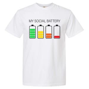 My Social Battery Garment-Dyed Heavyweight T-Shirt