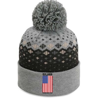 My Son Has Your Back Proud Army Dad The Baniff Cuffed Pom Beanie