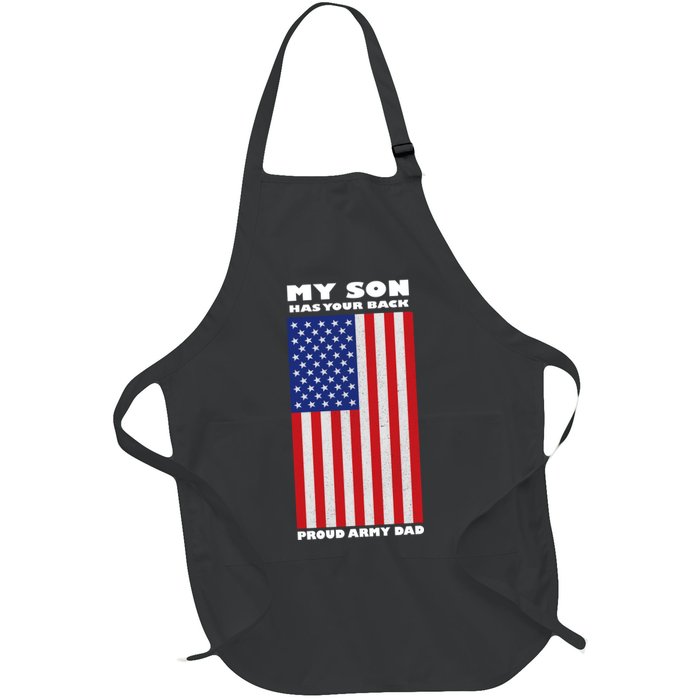 My Son Has Your Back Proud Army Dad Apron
