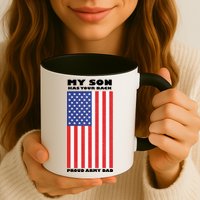 My Son Has Your Back Proud Army Dad Mug