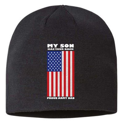 My Son Has Your Back Proud Army Dad Sustainable Beanie