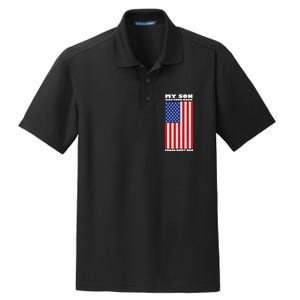 My Son Has Your Back Proud Army Dad Dry Zone Grid Polo