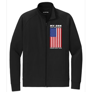 My Son Has Your Back Proud Army Dad Stretch Full-Zip Cadet Jacket