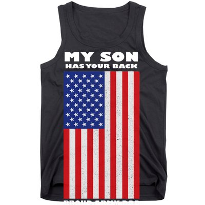 My Son Has Your Back Proud Army Dad Tank Top