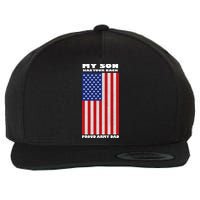 My Son Has Your Back Proud Army Dad Wool Snapback Cap