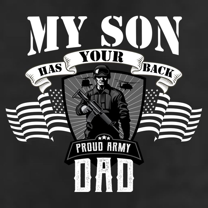 My Son Has Your Back Proud Army Dad USA Cool Comfort Performance Bucket Hat