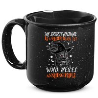 My Spirit Animal Is A Grumpy Black Cat That Hexes Annoying People 15oz Campfire Ceramic Mug