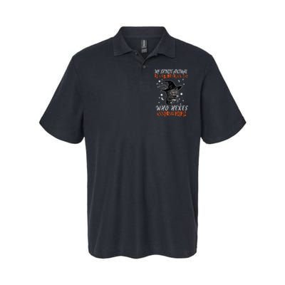 My Spirit Animal Is A Grumpy Black Cat That Hexes Annoying People Softstyle Adult Sport Polo