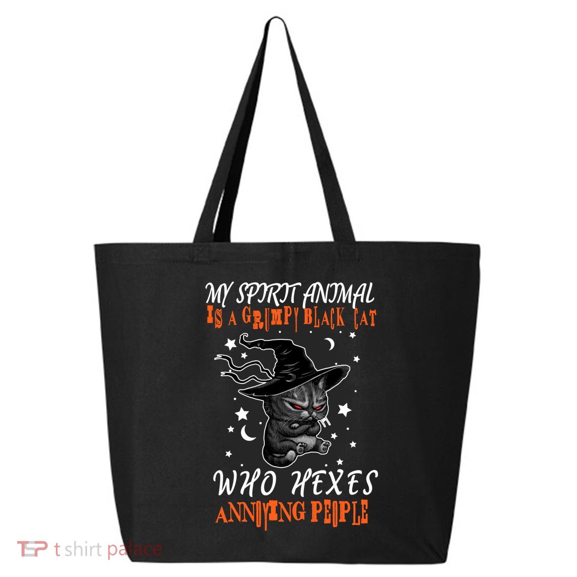 My Spirit Animal Is A Grumpy Black Cat That Hexes Annoying People 25L Jumbo Tote
