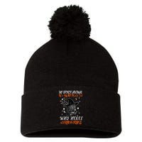 My Spirit Animal Is A Grumpy Black Cat That Hexes Annoying People Pom Pom 12in Knit Beanie